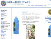 Tablet Screenshot of natural-liquid-vitamins.com
